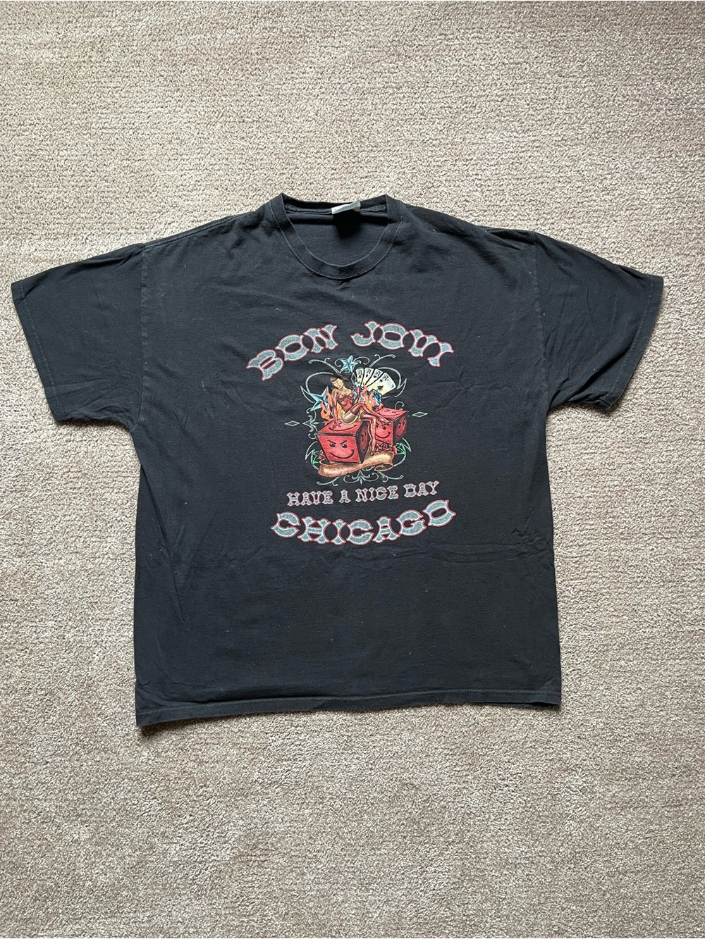 VTG 00’s / Y2K Bon Jovi Faded Black Tour Tee